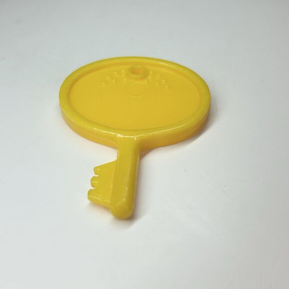 VTG MCDONALDS Fisher Price Play Food Electronic Cash Register Yellow KEY ONLY - Picture 3 of 4